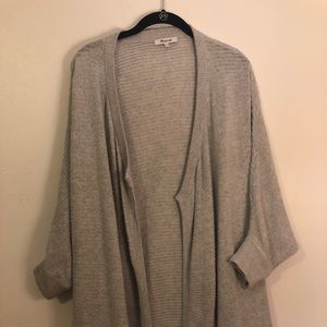 Madewell Gray Open-Front Cardigan